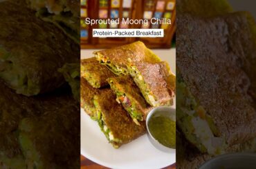 HighProtein SproutedMoong Chilla WeightLoss Recipe#shorts #viralrecipe #weightloss #chilla #daibetes