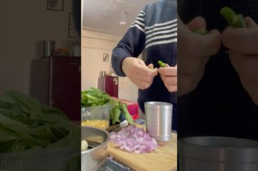 A busy work from home day and easy healthy meal #yt #cooking #shorts #palak #lunch #dinner #recipe
