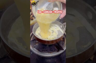 24 Sec Healthy Breakfast Recipe | Egg & Cabbage|No Roti No Bread | Healthy Egg Breakfast|#ytshorts