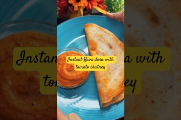 Crispy Rava Dosa in 20 mins | Healthy Breakfast Recipe Series | #soojidosa #shorts #instantdosa