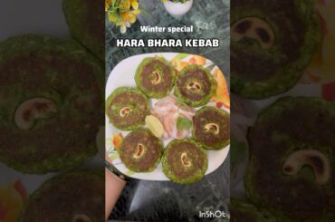 HARA BHARA kEBAB #ytshorts #recipe #shorts #foodie #fyp #healthy #recipeshorts #cooking #snacks