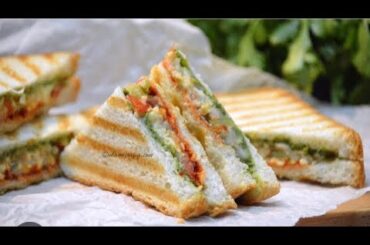 Super easy tasty sandwich / veg club sandwich/veg mayo sandwich/ healthy sandwich