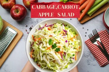 363: Cabbage, Carrot, Apple Salad II Healthy Salad Recipe
