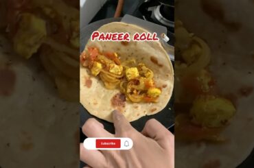 Healthy wheat paneer roll || paneer roll #shorts #panner #rolls