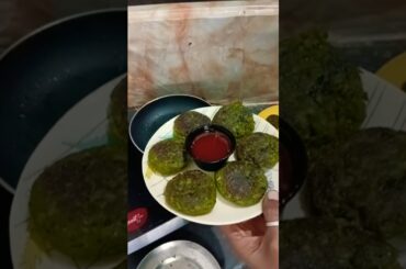 Healthy Hare Bhare Kabab | Quick Snack #winterspecialrecipe #harabharakababrecipe #vegkabab #shorts