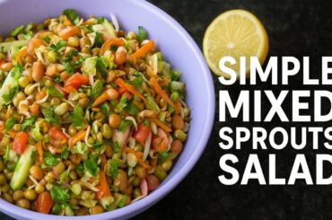 “ Easy and quick Mixed Sprouts Salad Recipe | Healthy, Light & Nutritious”| morning breakfast recipe