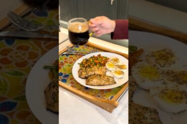 Morning Healthy Breakfast | Salmon Fish & Vegetables