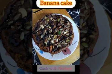 Banana cake by Cook with Neelam #healthy #cake #shorts #viral #healthy #dessertday