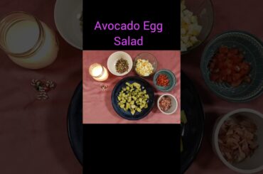 Avocado Egg salad #quickrecipe #healthysalad