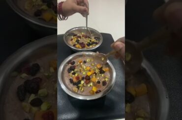 Raagi malt with full of dry fruits #healthy #food