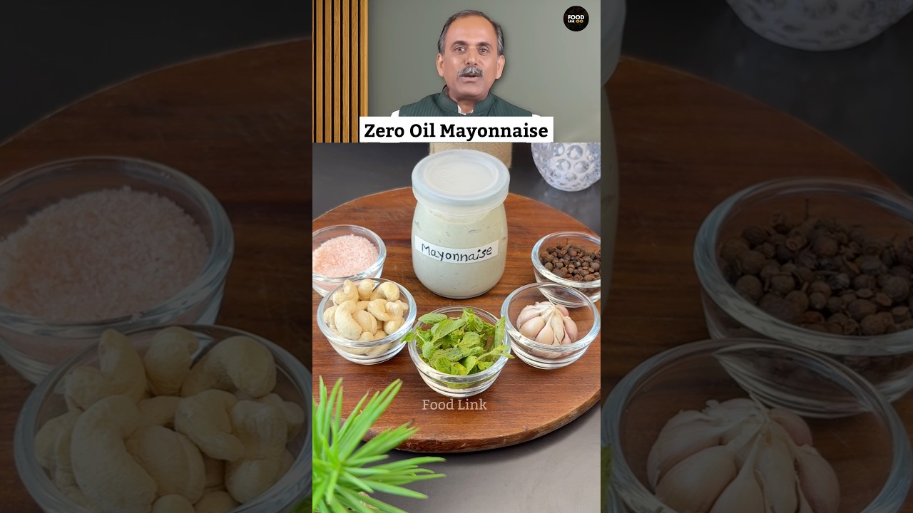 Zero Oil Mayonnaise Recipe #shorts Zero Oil Mayonnaise Recipe #shorts