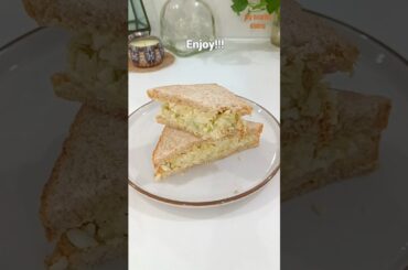 High protein egg sandwich for breakfast #shorts