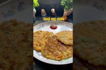 Suji Mix Veg Chilla Recipe | Crispy Sooji Vegetable Chilla | Healthy Breakfast