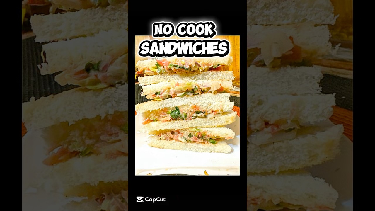 No cook sandwiches #vegsandwich #sandwich #nocookingrecipes #quickrecipes #food No cook sandwiches #vegsandwich #sandwich #nocookingrecipes #quickrecipes #food