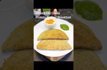 Crispy Moong Dal Chilla Recipe | High Protein Breakfast | Healthy Weight Loss Indian Breakfast