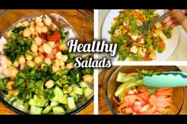 3 Healthy Salads/weight loss journey/protein Salads#vegitablesalad