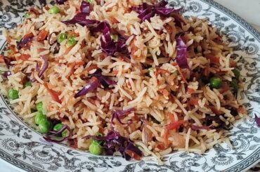 Vegetable loaded Rice.healthy tiffin, lunch and dinner ideas #easy #lowcarb