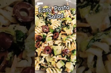 Healthy Pasta Salad Recipe | Fresh Gluten-Free Salad with Tahini Dressing #pastasalad #salad #asmr