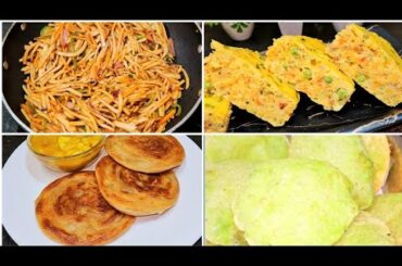 4 Ways of Healthy Breakfast Recipe | Easy Breakfast Recipes