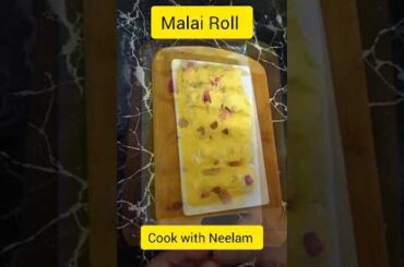 Bread Malai Roll recipe Cook with Neelam//malai roll//Custard Malai Roll//short