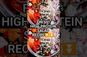 Easy High-Protein Salad Recipe #viralvideo #easy #shortvideo #short #viral #viralshorts #shortvideo
