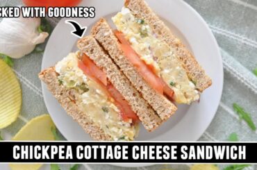 HEALTHY Chickpea Cottage Cheese Sandwich | EASY 10 Minute Recipe
