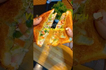 "Veg Sandwich Recipe Without Mayonnaise #vegsandwich #viralshorts #trendingshorts #shorts