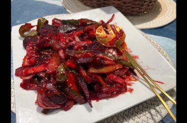 Stir Fry Salad with Crispy Veggies (10-Min Healthy Meal) _30-Second Lunch: Stir Fry Salad Hack