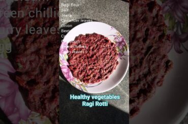 Healthy Ragi Rotti #shortsfeed #shortsviral #ragirotti #dietrecipe #weightlossrecipe