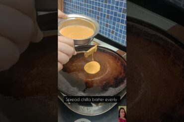 Healthy breakfast/Tomato recipe/Yummy Tomato Chilla/High Protein Recipe/Protein Chilla Recipe #chila