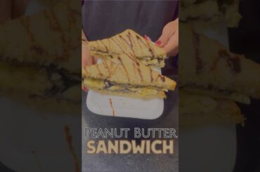 Peanut Butter Sandwich | Indian Twist ASMR | #short #asmr #food #bayashi #recipe #trend #viral #top