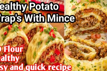 potato wraps  with mince without flour kid friendly wrap recipes ! healthy lunch box ideas for kids