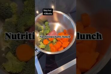 Nutritious Baby Lunch (Veggie, Rice & Chicken Puree(6 Month baby )#babyfoodideas #healthyparenting