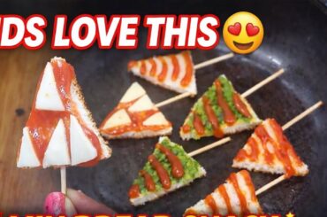 Easy Bread Snacks Recipe at Home | 5 Minute Bread Recipe | No Oven No Fry