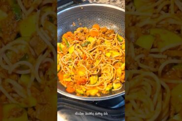 Healthy Meal Idea | Pasta, Ground Beef, Veggies