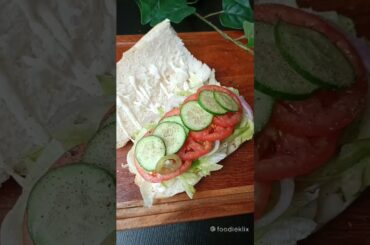 Homemade Subway Veggie Delight #youtubeshorts #shorts #subway #sandwich #breakfast