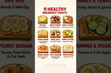 9 Healthy Breakfast Toast Ideas for a Nutritious Start to Your Day #HealthyBreakfast