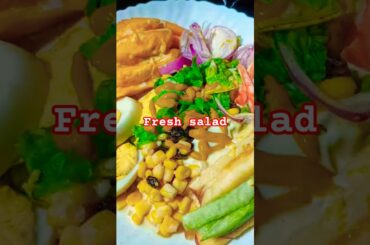 HEALTHY LIFESTYLE SALAD EASY FRESH SALAD RECIPE #shortsfeed #salad #desserts #saladlover