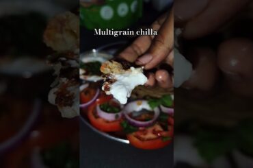 No maida breakfast | Multigrain Chilla recipe#Shorts #MultigrainChilla #indianfoodHealthyBreakfast