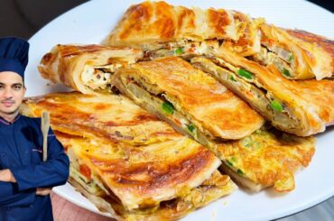 Egg lachha Paratha Recipe By Chef M Afzal|Healthy Breakfast idea|Easy Breakfast|