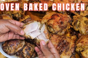 Easy & Juicy Oven-Baked Chicken Thighs | Simple Healthy Dinner Recipe