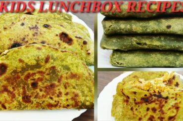 Healthy Kids Lunchbox Recipes | Palak Veg Pockets | Palak Paratha | Veg Taccos Recipe | Palak Recipe