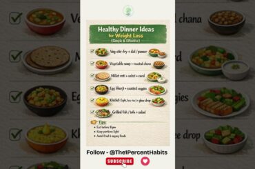 Healthy Dinner Ideas for Weight Loss | Simple & Effective Meals #viral #shorts #viralvideo