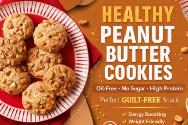 Sehat Ka Swad Presents : Peanut butter cookies | Healthy Snacks Recipe