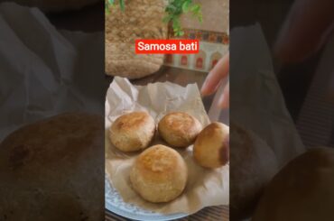 ek chammach ghi mein bharva masala samosa bati weight loss recipe healthy recipe #healthfreak