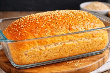 Only 3 ingredients! No flour, no yeast! GLUTEN FREE lentil bread in 10 minutes