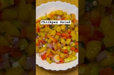 Chickpea Salad | Mediterranean Chickpea salad recipe | Low carb dinner ideas #chickpeasalad
