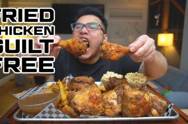 FRIED CHICKEN MEAL - Without The Guilt Recipe - I Made Fried Chicken Healthy
