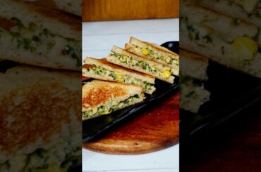 Palak Paneer Corn Cheese Sandwich | #sandwich #shorts #highprotein #healthy #trendingshorts #recipe