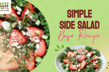 Simple Side Salad Base Recipe | How to Build a Healthy Salad with Perfect Ratios